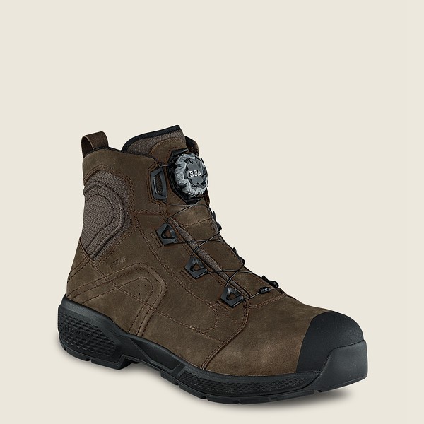 Botas de Seguridad Red Wing Hombre Marrom Oscuro - Exos Lite - 6-Inch Waterproof Toe - 415-IZCNVS